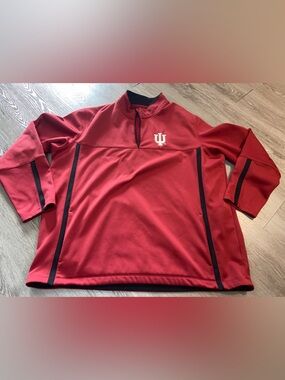 Nike Red and Black IU Golf Therma-Fit Pullover